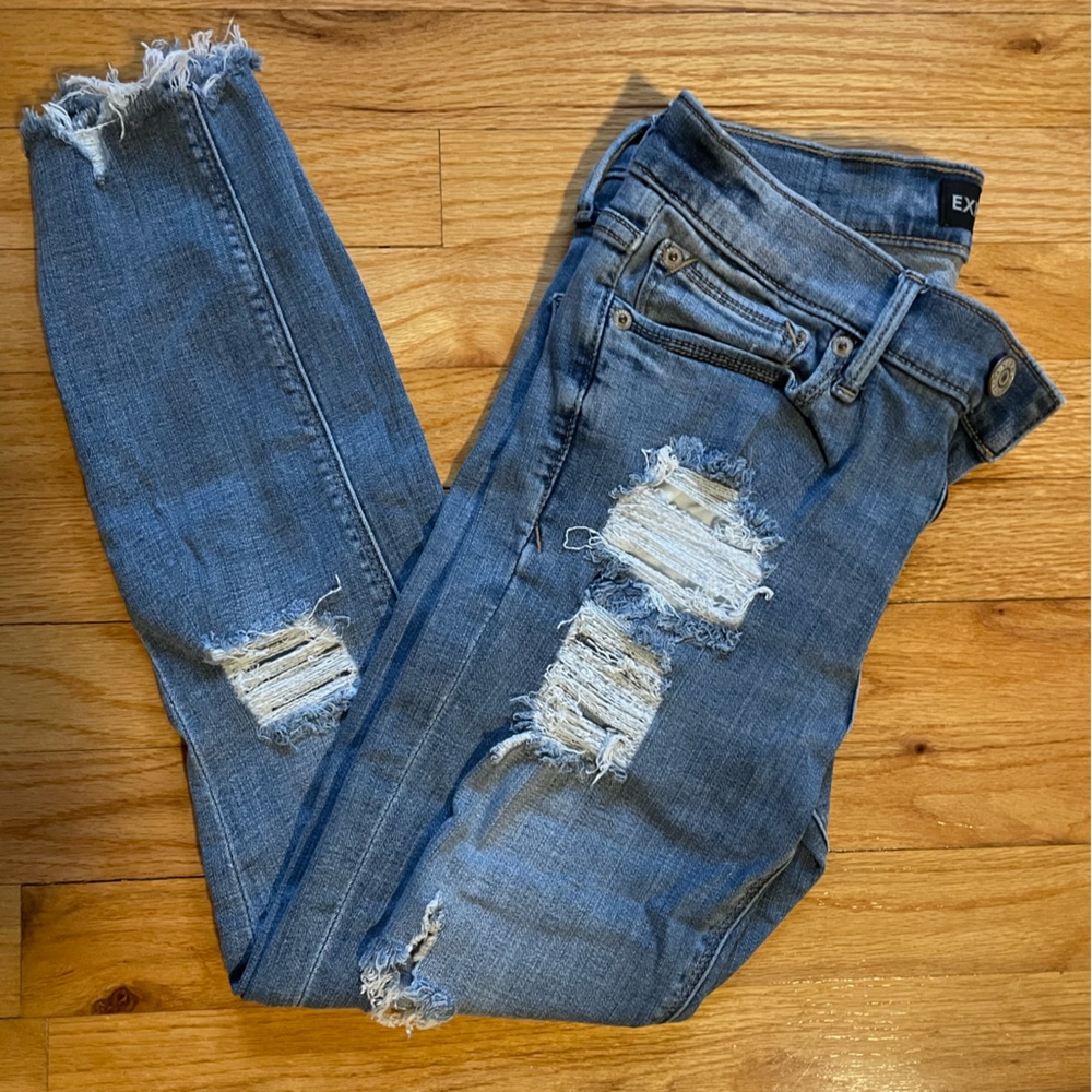 Express distressed jeans